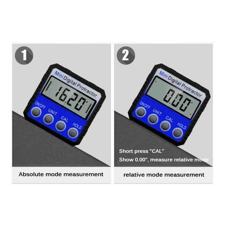Mini Multi-angle Flip Strong Magnetic Adsorption Angle Ruler Digital Display Inclinometer