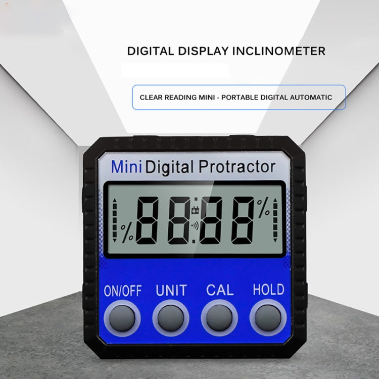 Mini Multi-angle Flip Strong Magnetic Adsorption Angle Ruler Digital Display Inclinometer
