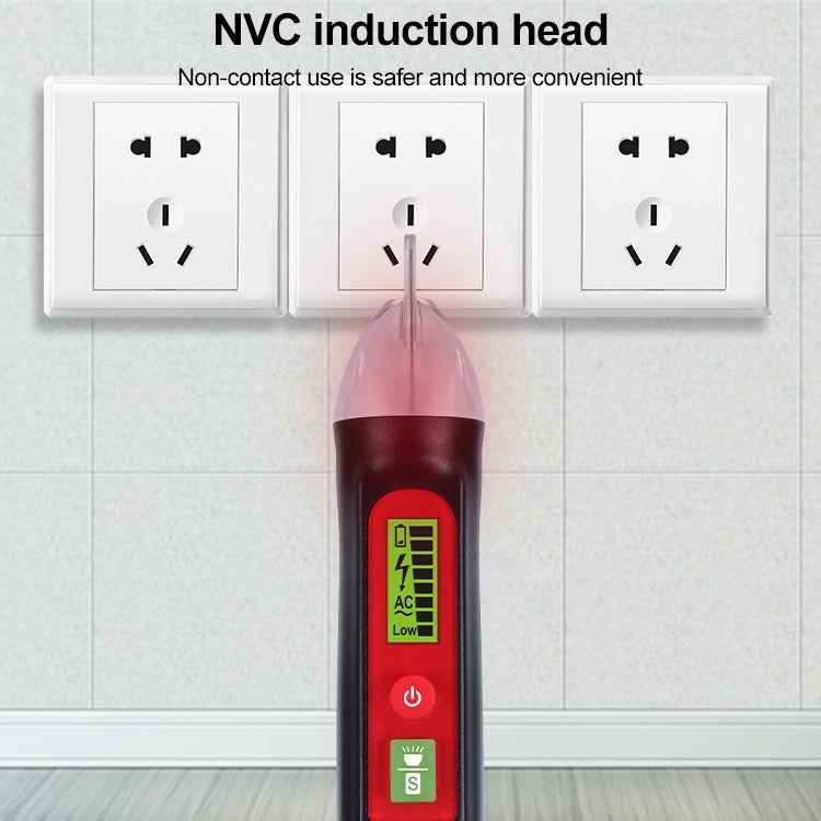 WINTACT WT3010 LED AC Voltage Tester Non-Contact Detector Pen 12-1000V AC Voltage Detector