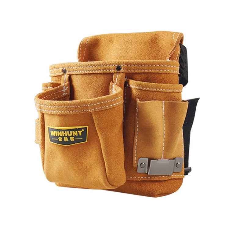 WINHUNT Multi-function Thicken Cowhide Electrical Hardware Tool Bag Repair Pocket