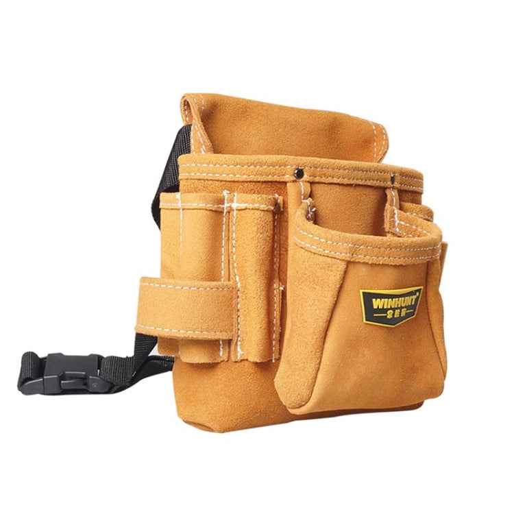 WINHUNT Multi-function Thicken Cowhide Electrical Hardware Tool Bag Repair Pocket