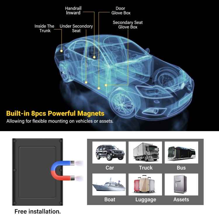 TK808 10000mAh GPS Intelligent Waterproof Multifunctional Vehicle Tracking Tracker