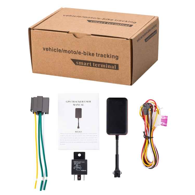 TK108 2G 4PIN Realtime Car Truck Vehicle Tracking GSM GPRS GPS Tracker, Support AGPS with Relay and Battery