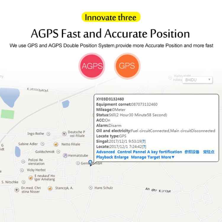 TK200 2G IP67 Waterproof GPS / GPRS / GSM Personal / Goods / Pet / Bag Locator Pet Collar Real-time Tracking Device