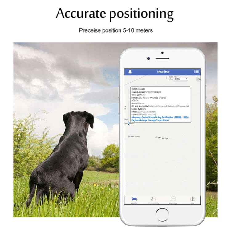 TK200 2G IP67 Waterproof GPS / GPRS / GSM Personal / Goods / Pet / Bag Locator Pet Collar Real-time Tracking Device