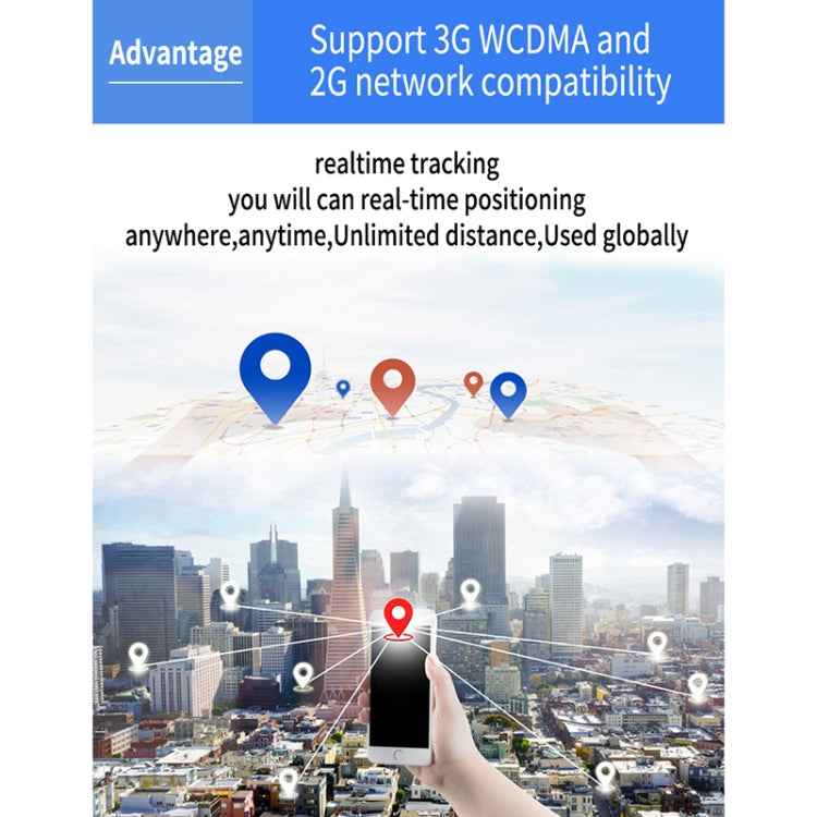 TK203 4G GPS / GPRS / GSM Personal / Goods / Pet / Bag Locator Pet Collar Real-time Tracking Device