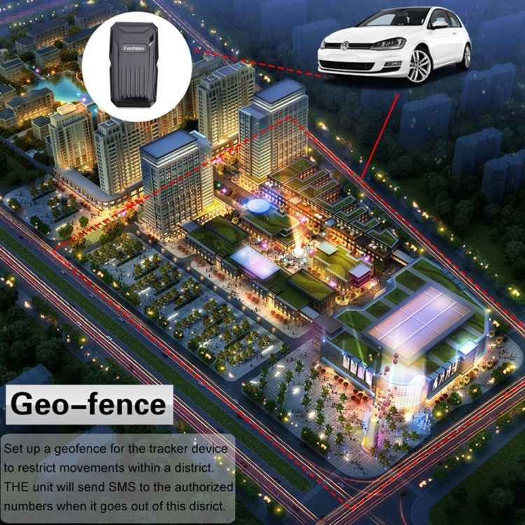 KH-X1 Mini Waterproof Magnetic GPS / GSM / GPRS Quad Band Realtime Car Tracker, Built-in Long Life Battery, Shark Alarm, Movement Alarm, Remotely Voice Monitor, Geo-fence