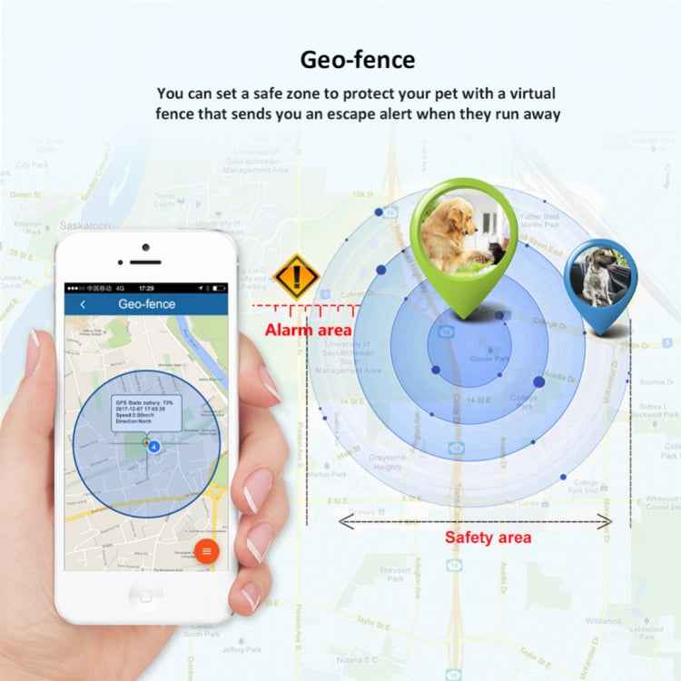 TK-909 GPS / GPRS / GSM Pet Locator Pet Collar Real-time Tracking Device