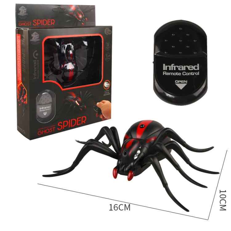 Tricky Funny Toy Infrared Remote Control Scary Creepy Spider, Size: 16*10cm