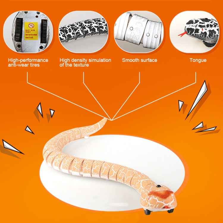 Tricky Funny Toy Infrared Remote Control Scary Creepy Snake, Size: 38*3.5cm