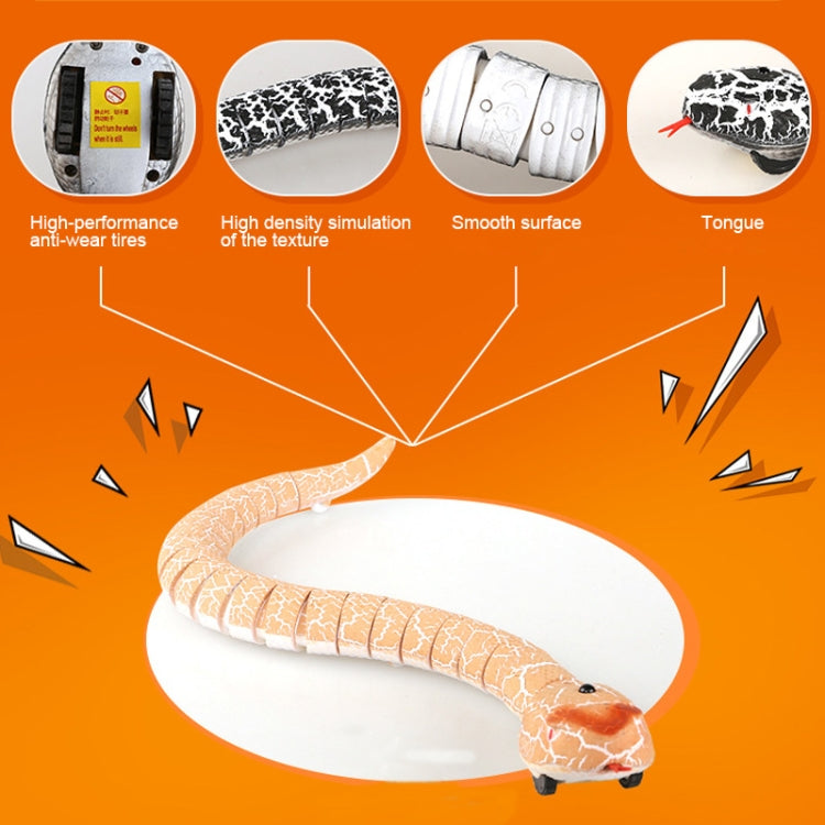 Tricky Funny Toy Infrared Remote Control Scary Creepy Snake, Size: 38*3.5cm, Snake (Green), Snake (White), Snake (Black), Snake (Orange)