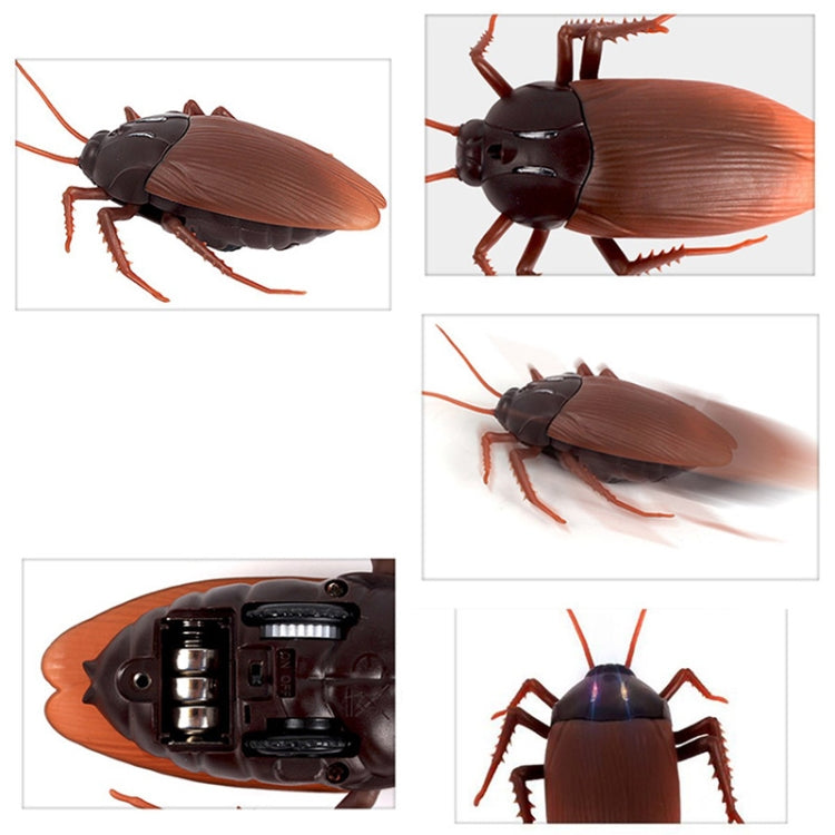 Tricky Funny Toy Infrared Remote Control Scary Creepy Cockroach, Size: 7.5*14cm, Cockroach