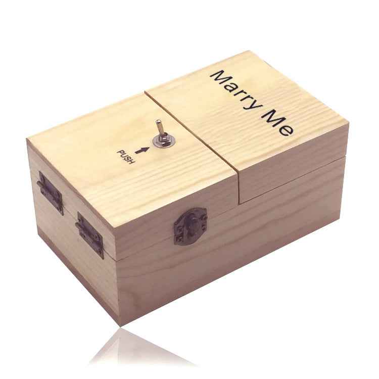 Creative Funny Present Marry Me Novel Wooden Anti-stress Toy, Marry Me