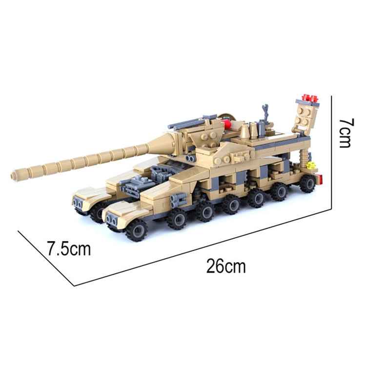 KAZI Super Tanks Building Blocks 16 in 1 Sets Bricks Model Brinquedos Toys, Age Range: 6 Years Old Above, 84031