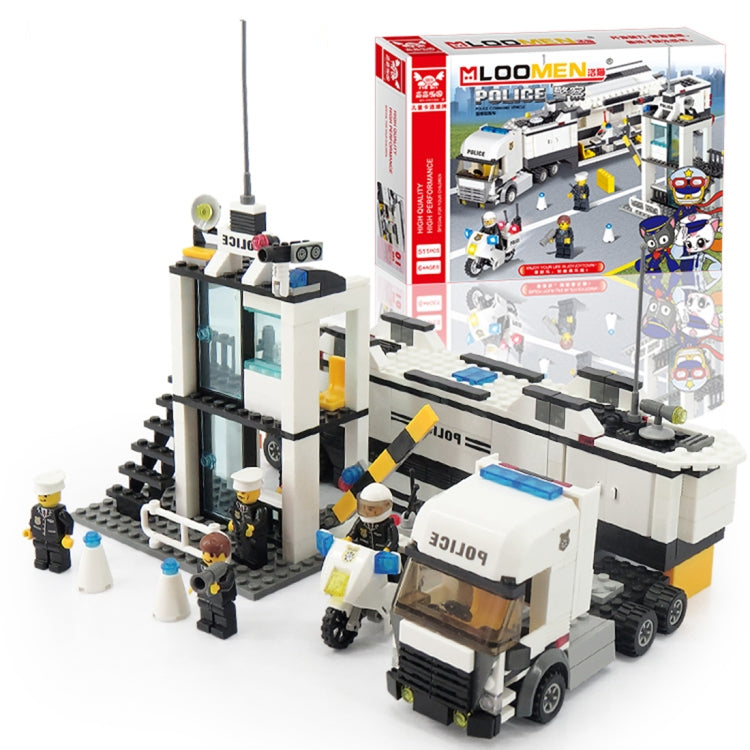 6727 511 PCS Brick Blocks City Police Station Command Vehicle Building Bricks Plastic Blocks Toys, Age Range: 6 Years Old Above, 6727