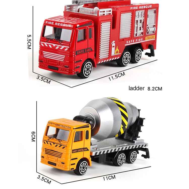 3 PCS Model Car Toy Construction Engineering Vehicles, Random Style Delivery, 3 PCS Model Car Toy