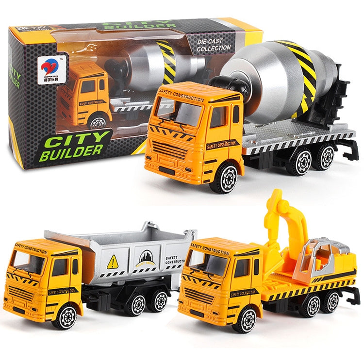 3 PCS Model Car Toy Construction Engineering Vehicles, Random Style Delivery, 3 PCS Model Car Toy