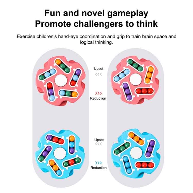 Double Sided Finger Magic Bean Cube Toy Children Intelligence Fingertip Spinning Top