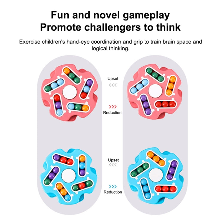 Double Sided Finger Magic Bean Cube Toy Children Intelligence Fingertip Spinning Top, 633-117P