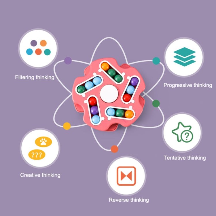 Double Sided Finger Magic Bean Cube Toy Children Intelligence Fingertip Spinning Top, 633-117P