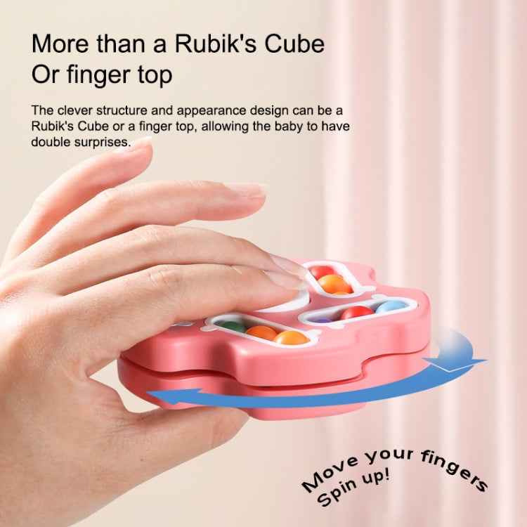 Double Sided Finger Magic Bean Cube Toy Children Intelligence Fingertip Spinning Top