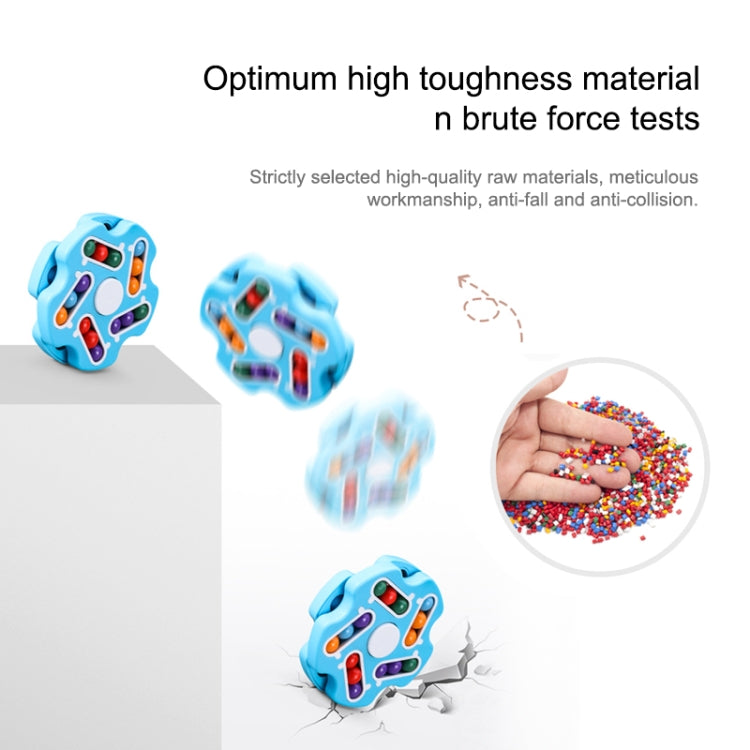 Double Sided Finger Magic Bean Cube Toy Children Intelligence Fingertip Spinning Top, 633-117P