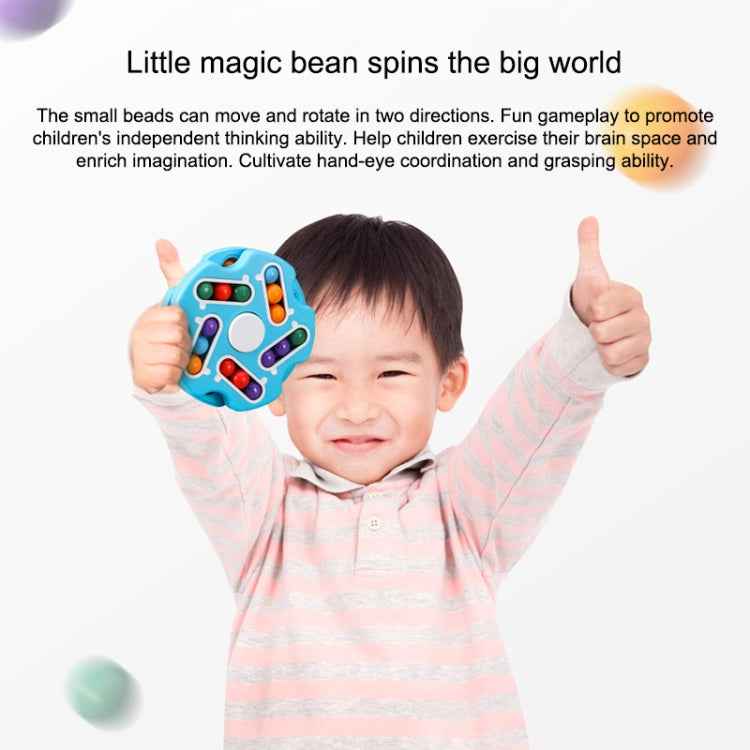 Double Sided Finger Magic Bean Cube Toy Children Intelligence Fingertip Spinning Top