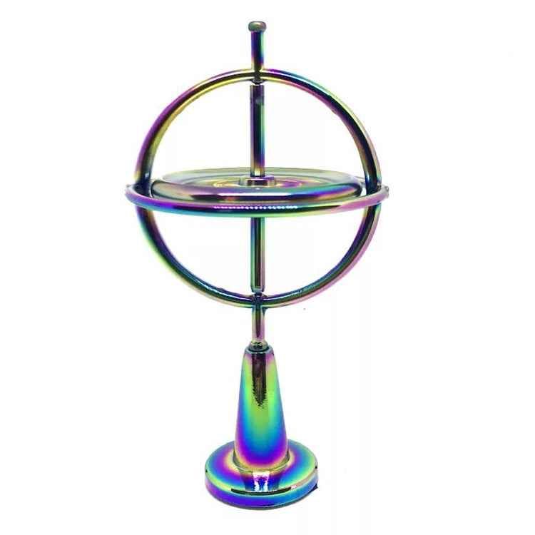 Decompression Toy Zinc Alloy Fingertip Gyroscope with Magnetic Base