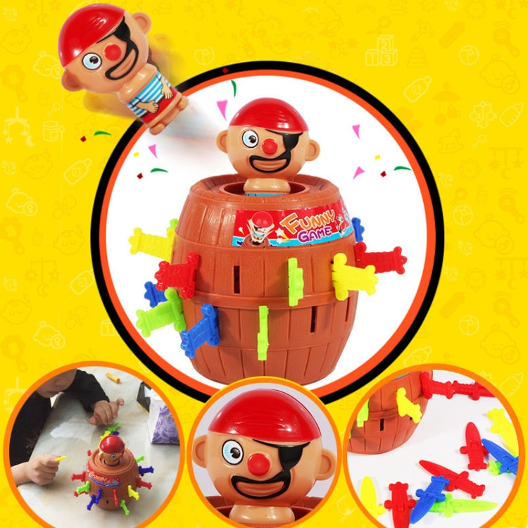 2 PCS Tricky Toys The Pirates Uncle Insert Sword Barrel Table Game, Pirate Barrel