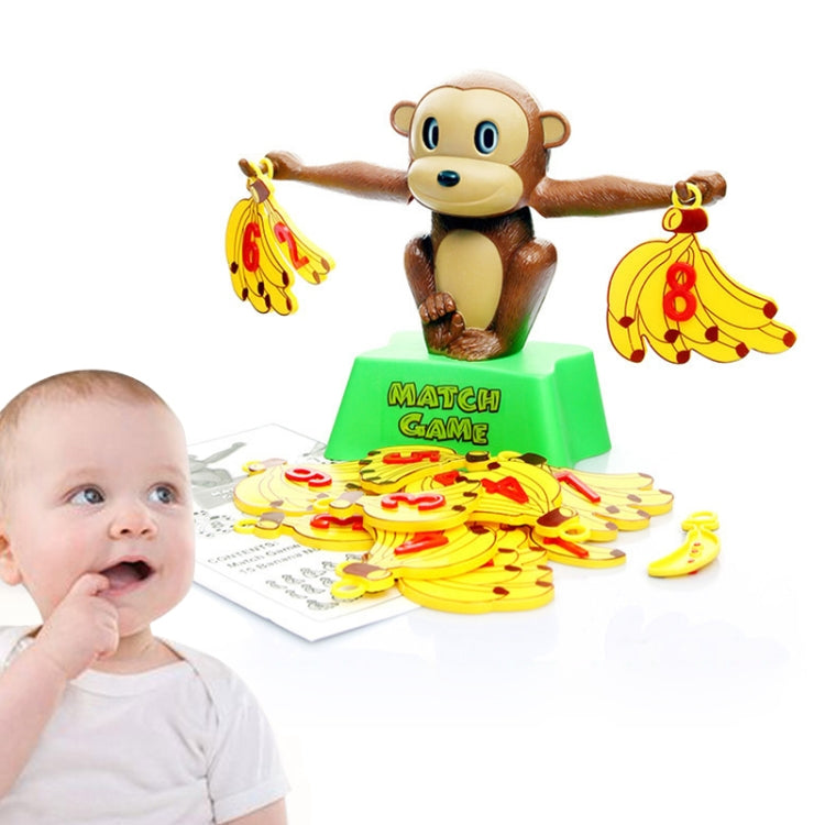 Monkey Banana Match Game Balance Scale Educational Toy for Children, Digital Balance