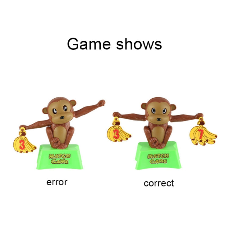 Monkey Banana Match Game Balance Scale Educational Toy for Children, Digital Balance