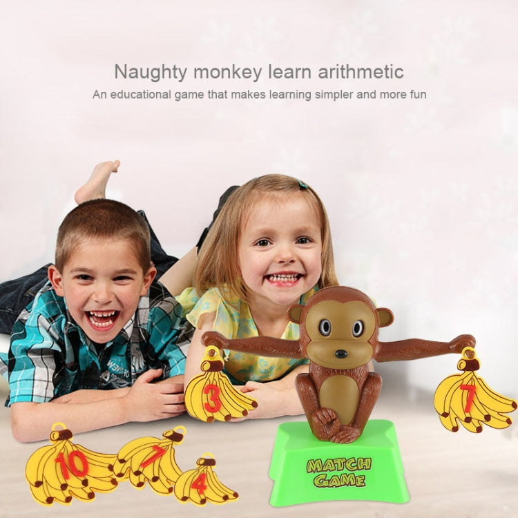 Monkey Banana Match Game Balance Scale Educational Toy for Children, Digital Balance