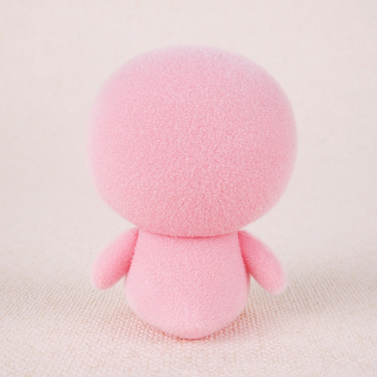 Little Cute PVC Flocking Animal Penguin Dolls Birthday Gift Kids Toy, Size: 4*4*5.5cm, Pink Penguin, Blue Penguin