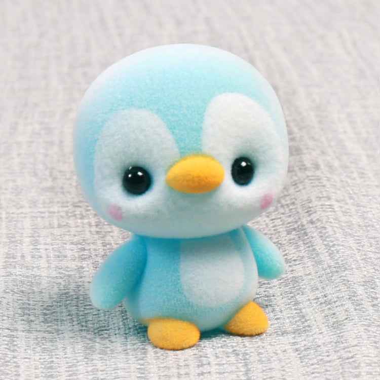 Little Cute PVC Flocking Animal Penguin Dolls Birthday Gift Kids Toy, Size: 4*4*5.5cm
