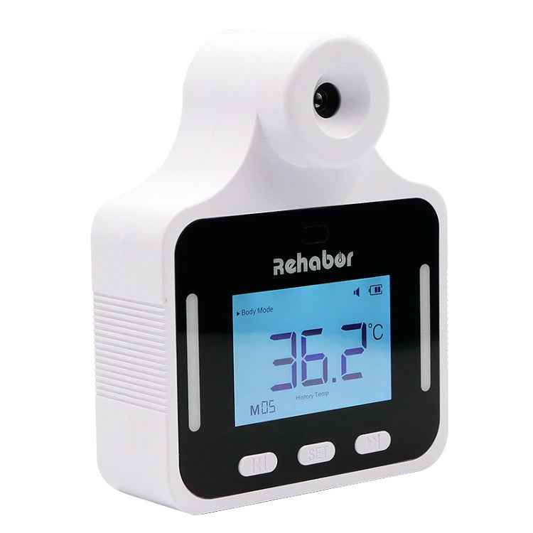 KF150 Long-distance Handsfree Non-contact Forehead Body Light-sensitive Distance Sensor Infrared Thermometer, 2.8 inch LCD Display Screen