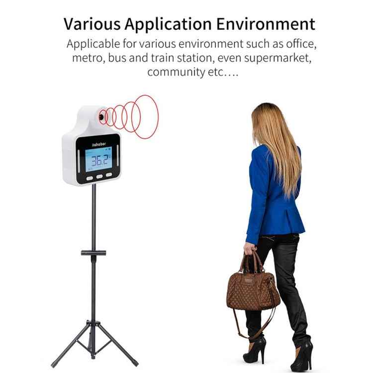 KF150 Long-distance Handsfree Non-contact Forehead Body Light-sensitive Distance Sensor Infrared Thermometer, 2.8 inch LCD Display Screen