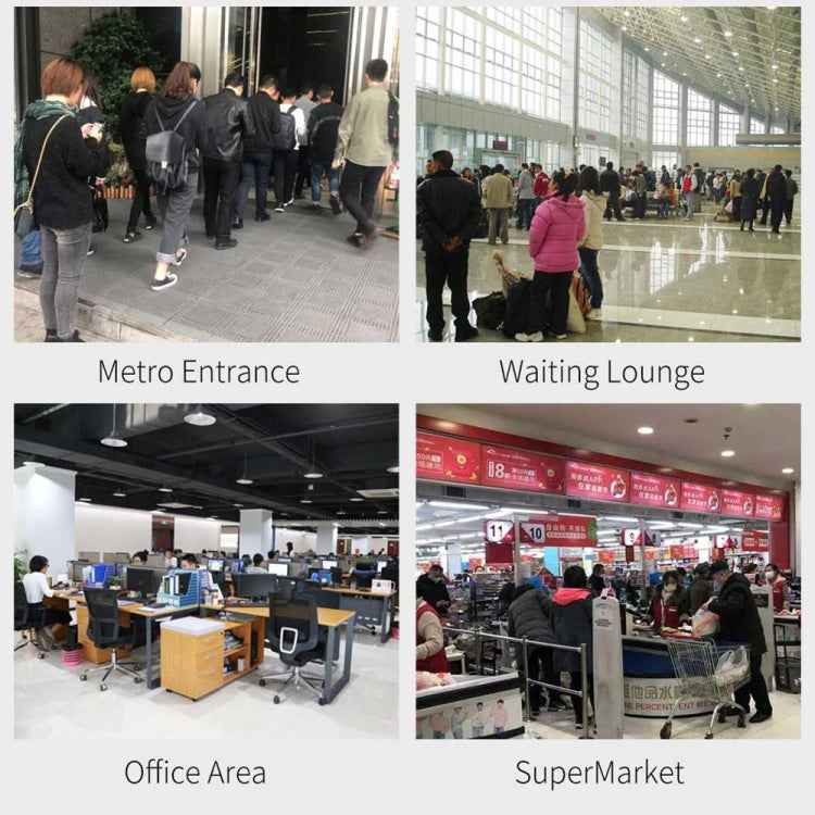 KF150 Long-distance Handsfree Non-contact Forehead Body Light-sensitive Distance Sensor Infrared Thermometer, 2.8 inch LCD Display Screen