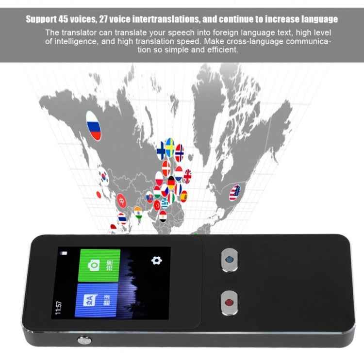 T9+ Portable WIFI Smart Voice Translator Smart Business Travel Real Time AI Translator Translation Machine 27 Languages Translator