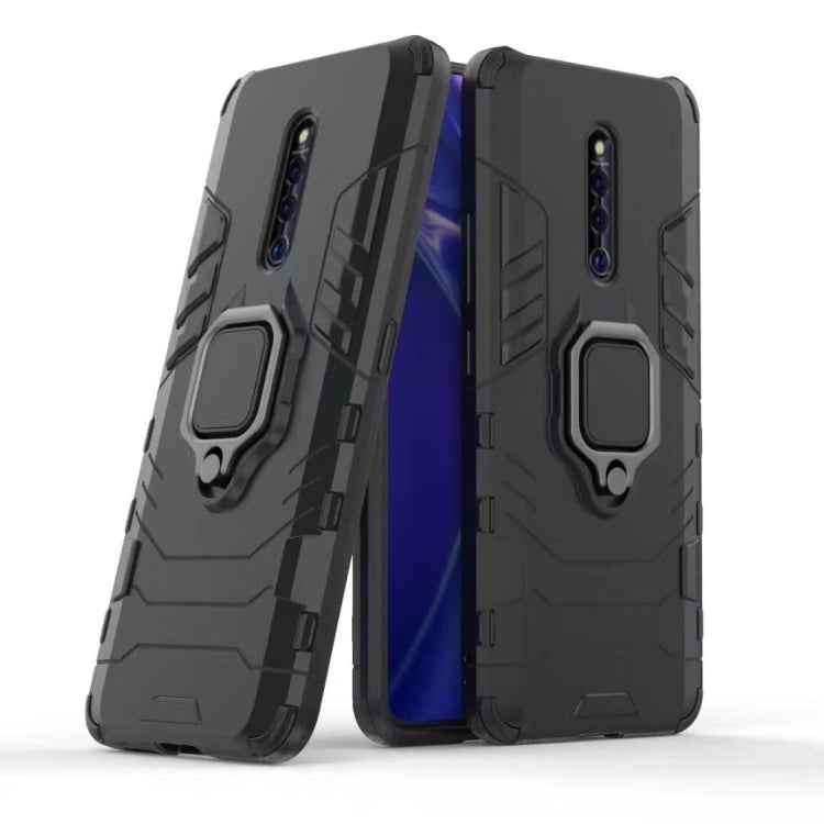 PC + TPU Shockproof Protective Case for VIVO X27 Pro, with Magnetic Ring Holder
