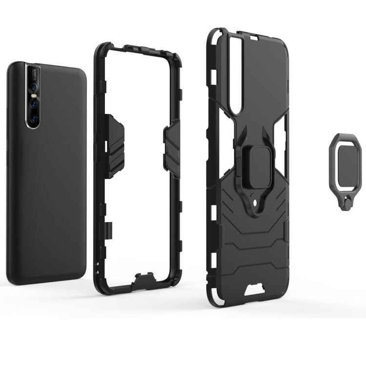 PC + TPU Shockproof Protective Case for Vivo V15 Pro, with Magnetic Ring Holder