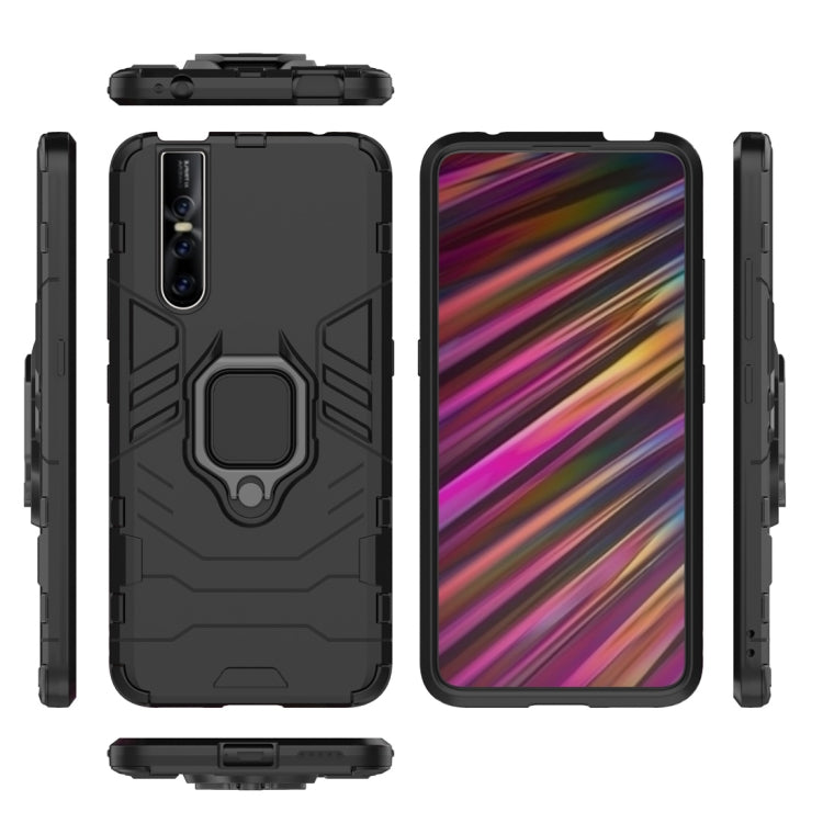 PC + TPU Shockproof Protective Case for Vivo V15 Pro, with Magnetic Ring Holder