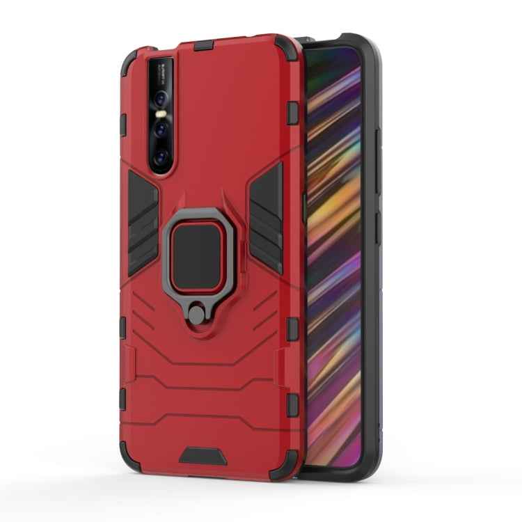 PC + TPU Shockproof Protective Case for Vivo V15 Pro, with Magnetic Ring Holder