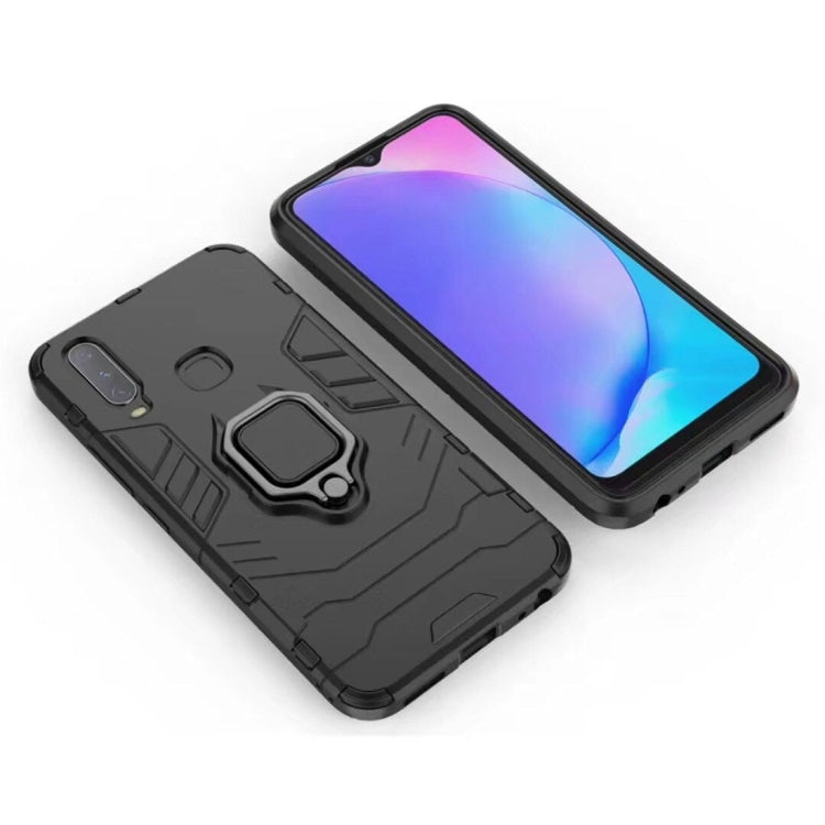 PC + TPU Shockproof Protective Case for Vivo Y17, with Magnetic Ring Holder