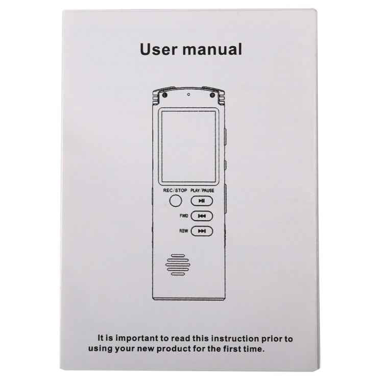 VM113 Portable Audio Voice Recorder, 8GB, Support Music Playback / LINE-IN & Telephone Recording