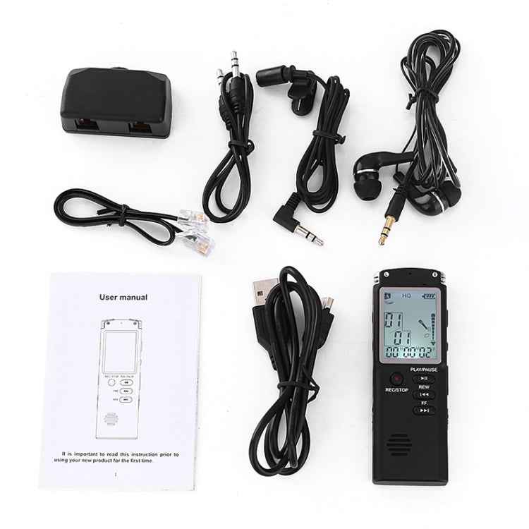 T60 Monochrome Screen HD Noise Reduction Digital Voice Recorder, 32G, Support MP3 / WAV Format