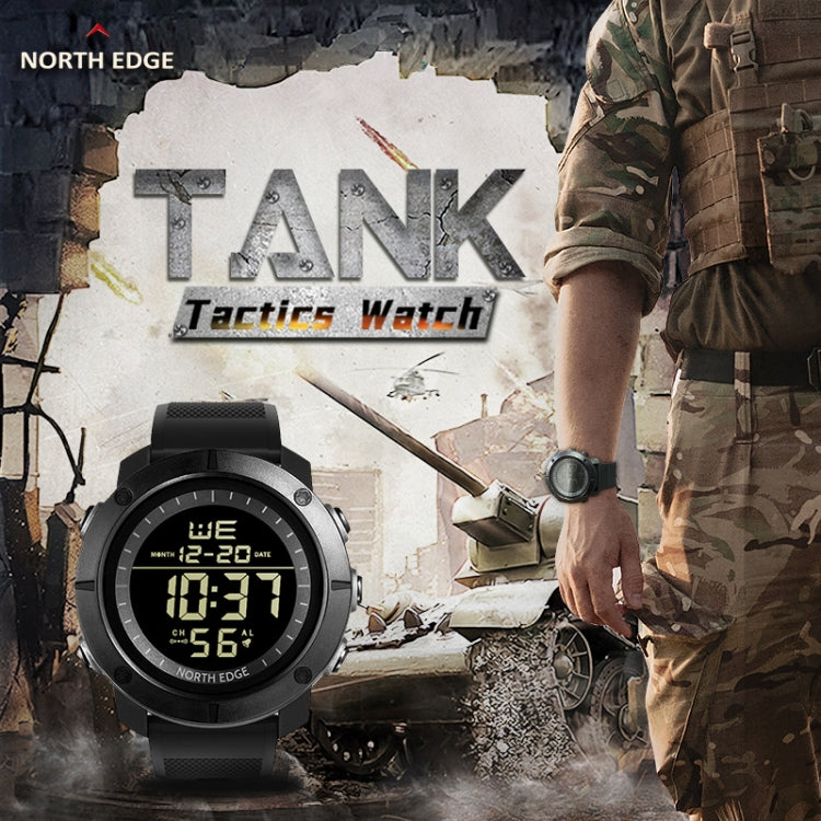 TANK North Edge Men Fashion Professional Military Army Outdoor Sport Waterproof Running Swimming Smart Digital Watch