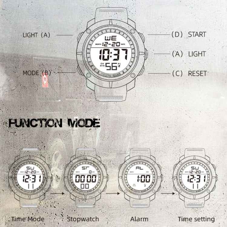 TANK North Edge Men Fashion Professional Military Army Outdoor Sport Waterproof Running Swimming Smart Digital Watch