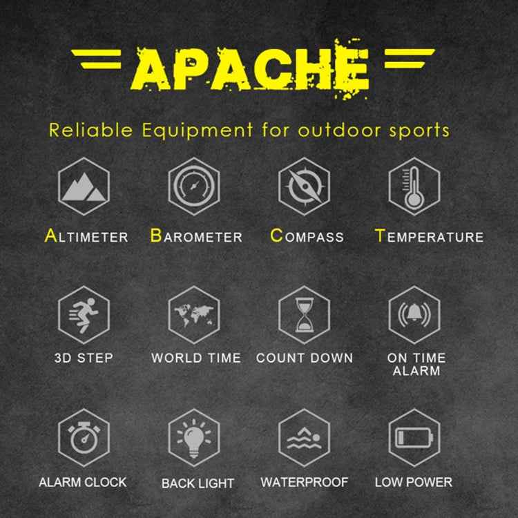NORTH EDGE Multi-function Waterproof Outdoor Sports Electronic Smart Watch, Support Humidity Measurement / Weather Forecast / Speed Measurement, Style: Nylon Strap
