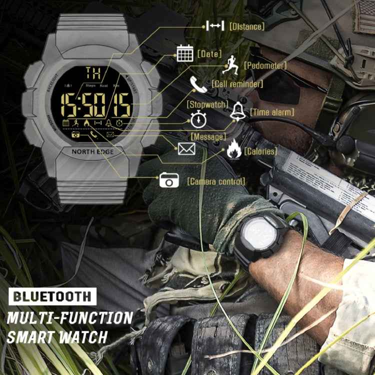 NORTH EDGE AK Bluetooth Multi-function Smart Watch with LED Backlit, Support Incoming Call Reminder, Smart Stopwatch, Information Reminder