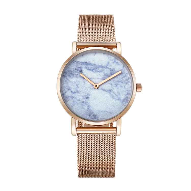 CAGARNY 6812 Round Dial Alloy Gold Case Fashion Women Watch Quartz Watches with Stainless Steel Band